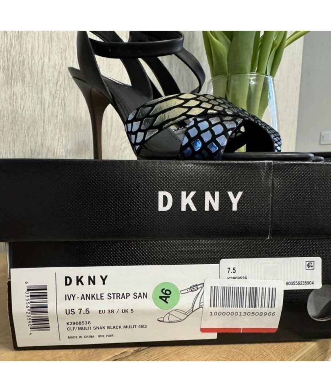 DKNY Мульти кожаные босоножки, фото 5