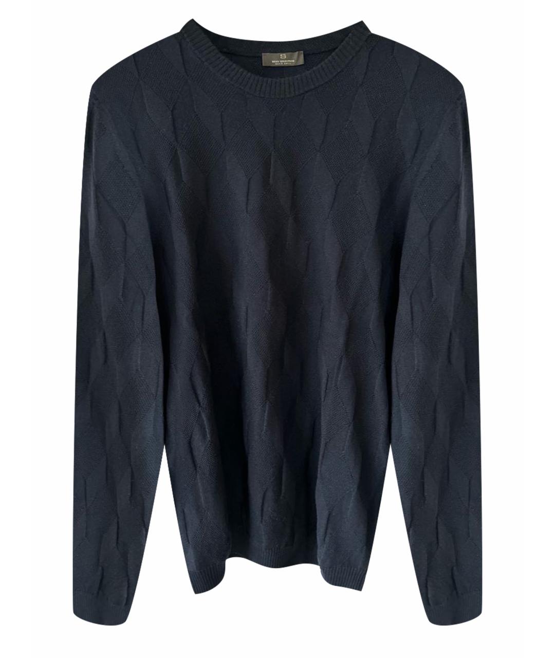HUGO BOSS Темно-синий вискозный джемпер / свитер, фото 1