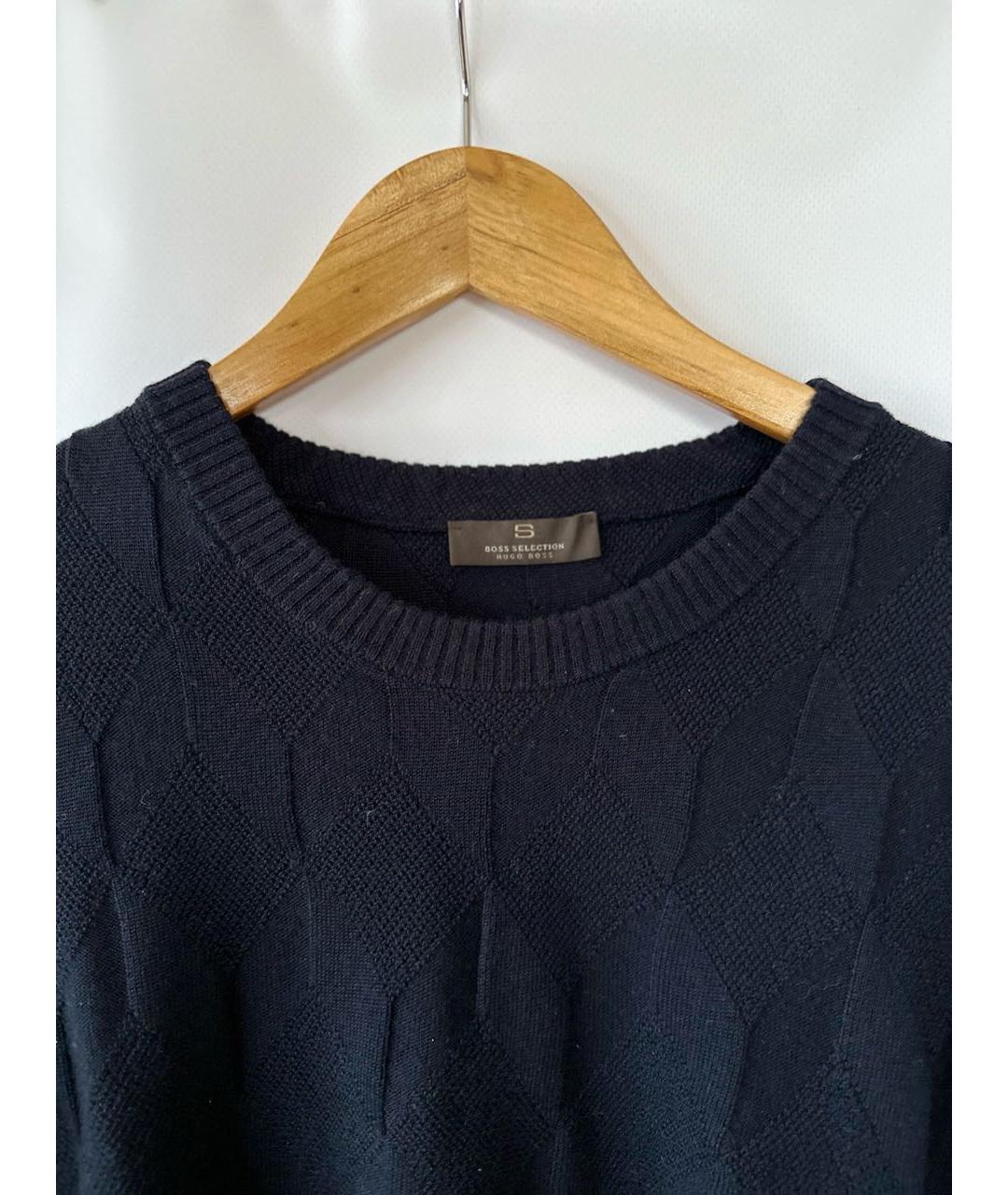 HUGO BOSS Темно-синий вискозный джемпер / свитер, фото 3