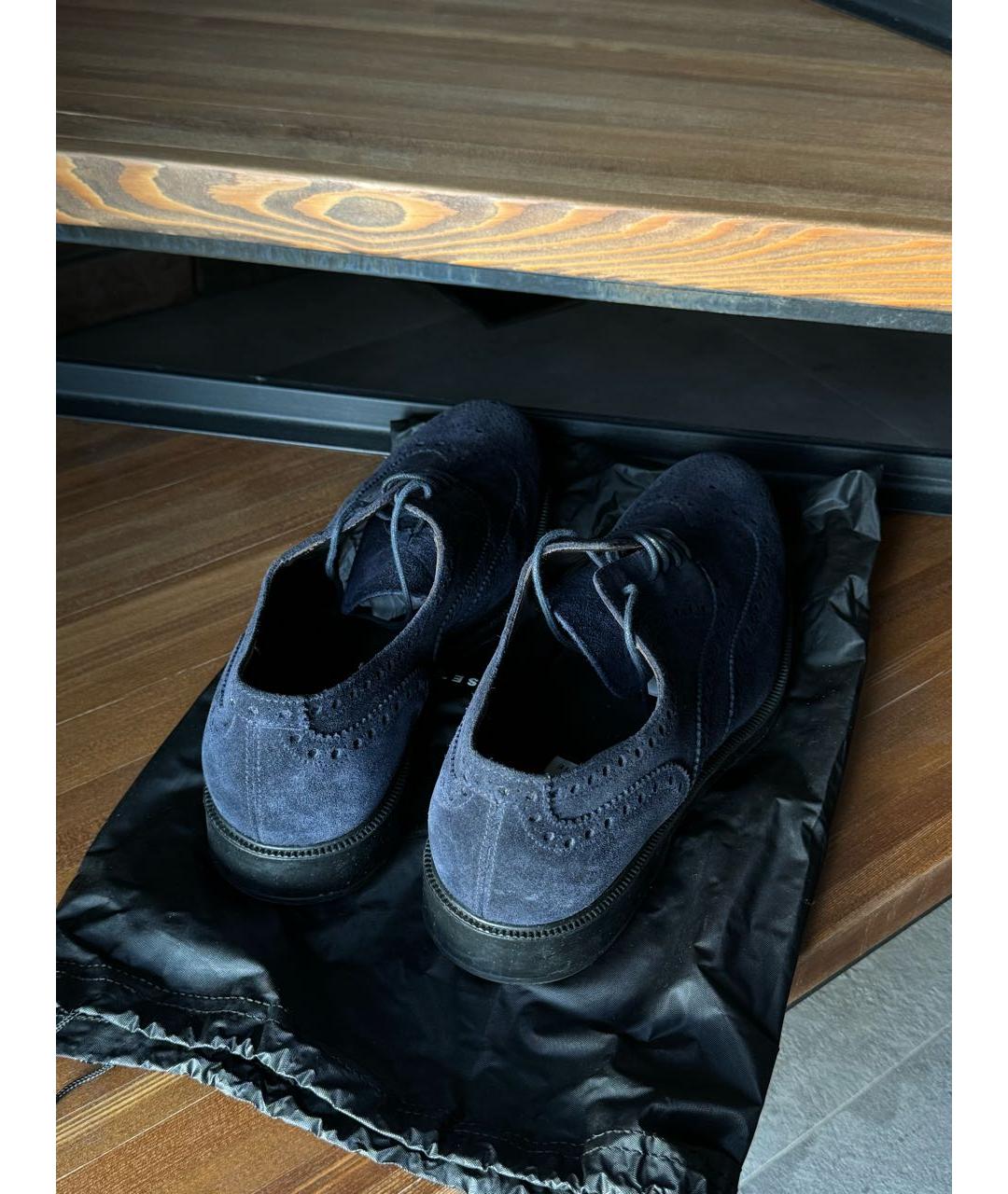 FRATELLI ROSSETTI Темно-синие замшевые туфли, фото 3