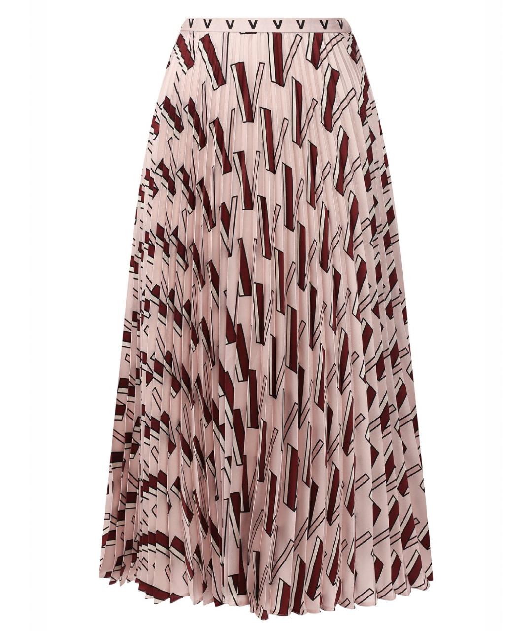 VALENTINO Мульти шелковая юбка макси, фото 1