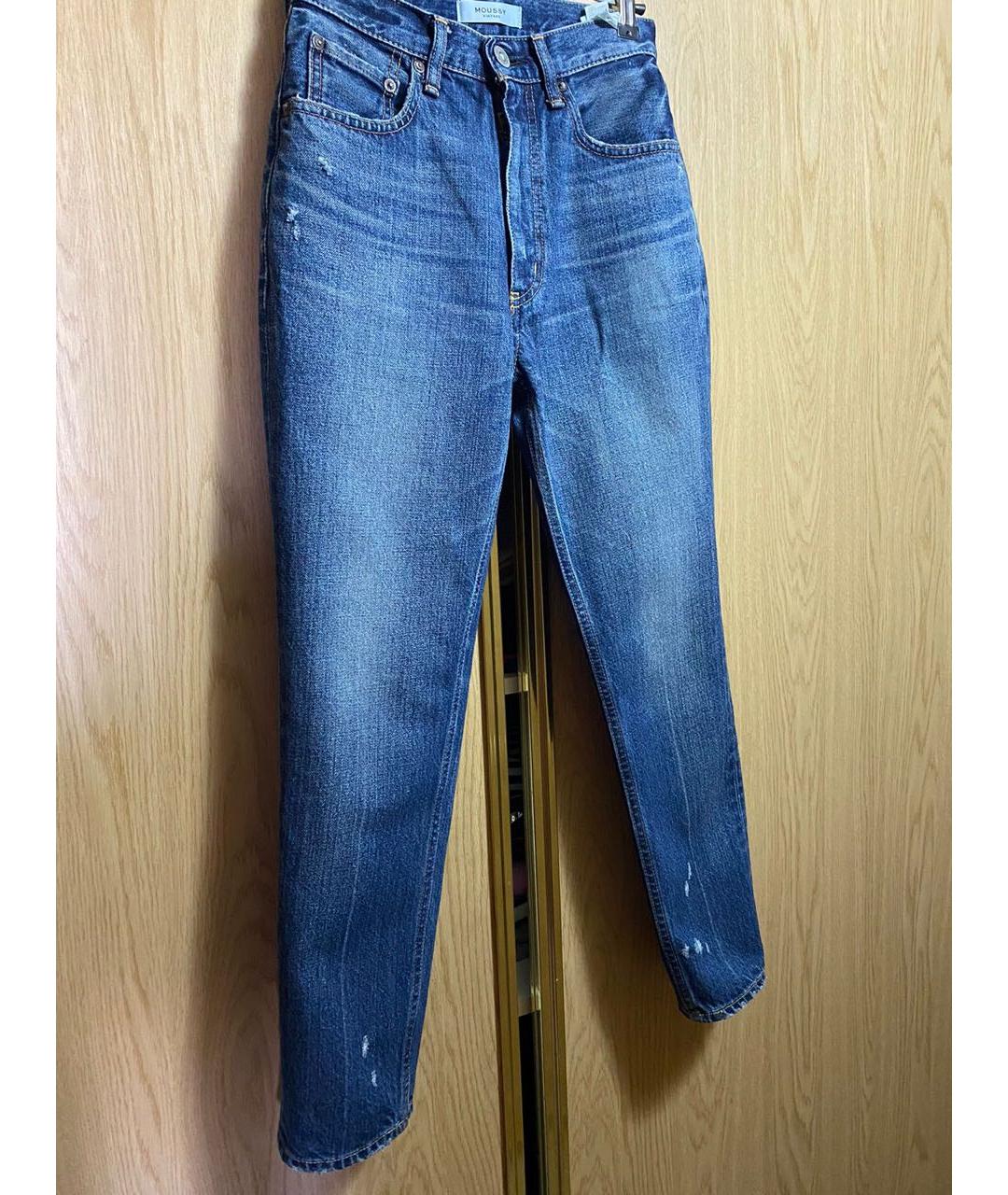 MOUSSY Темно-синие хлопковые джинсы слим, фото 2