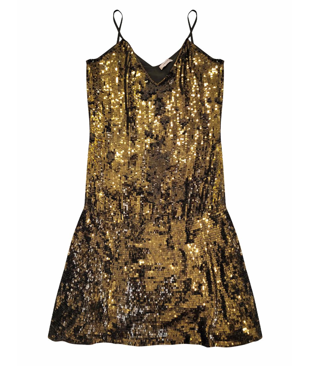 TWIN-SET Золотое вечернее платье, фото 1