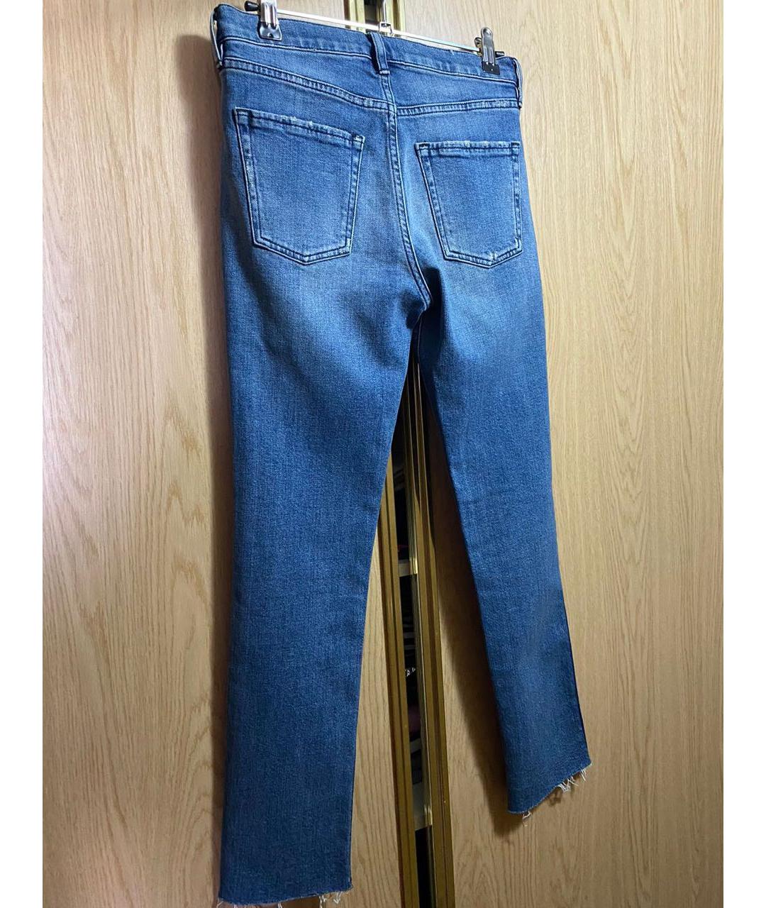 3X1 Синие хлопко-эластановые прямые джинсы, фото 6