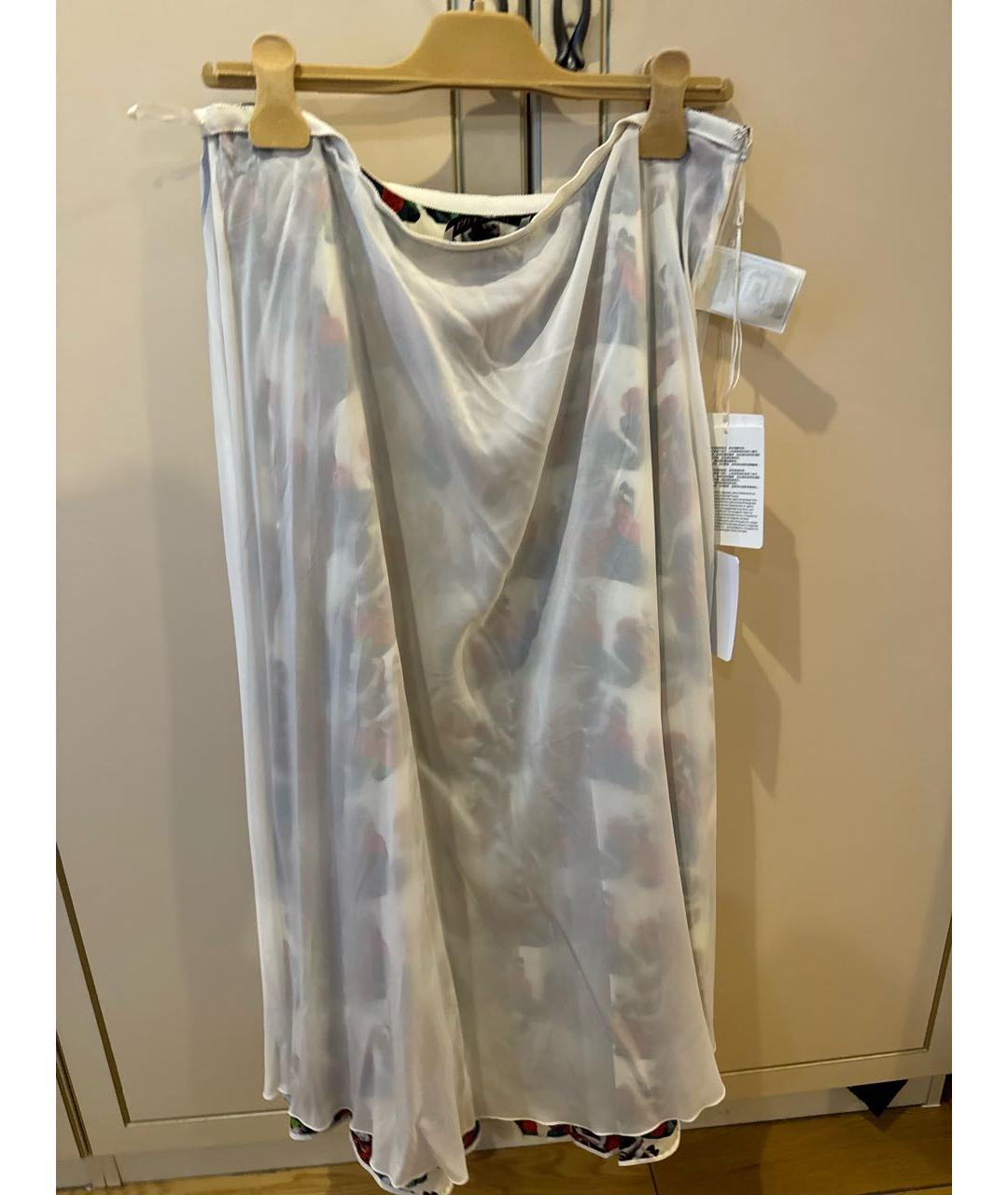 VALENTINO Мульти шелковая юбка макси, фото 3