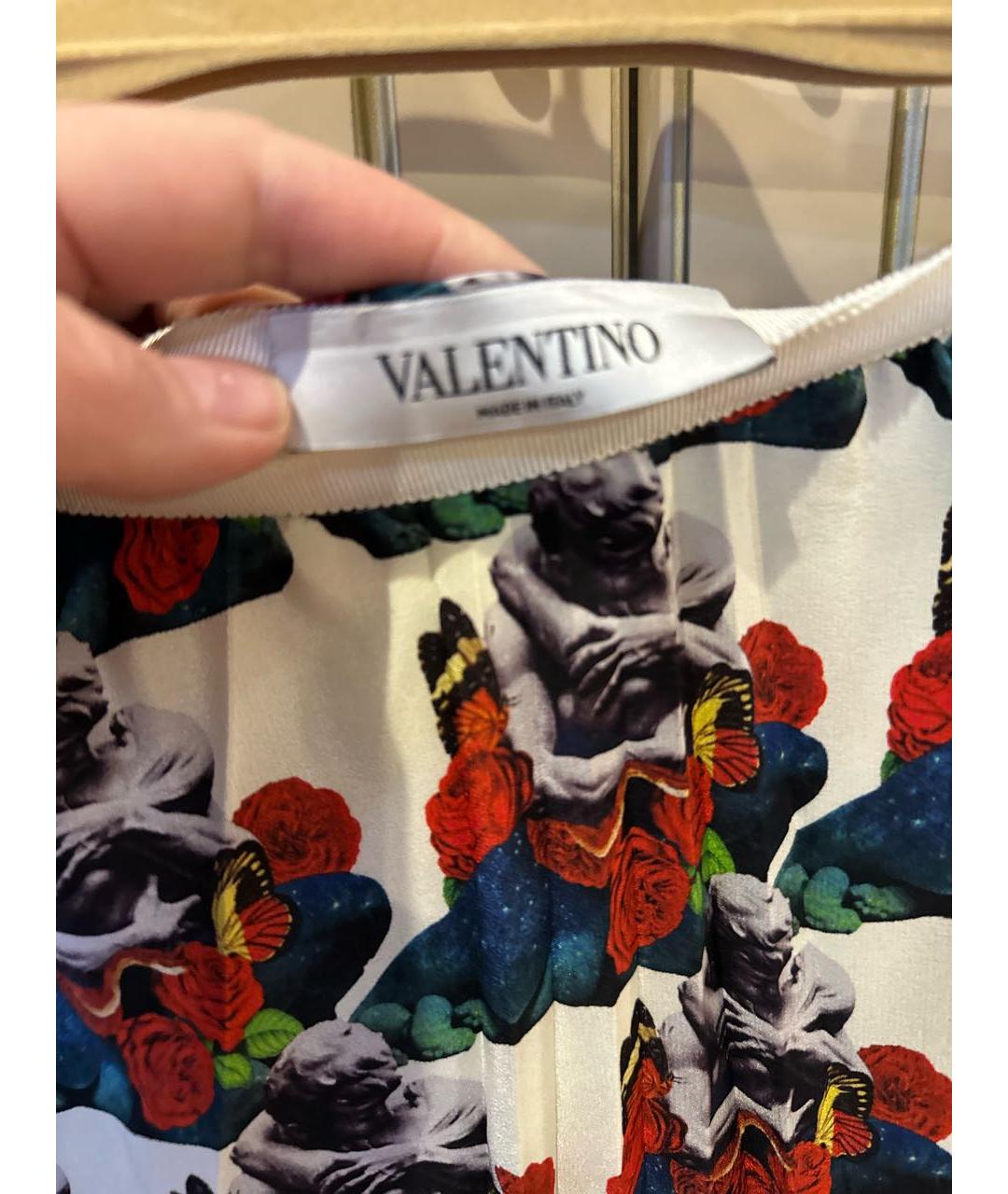 VALENTINO Мульти шелковая юбка макси, фото 4