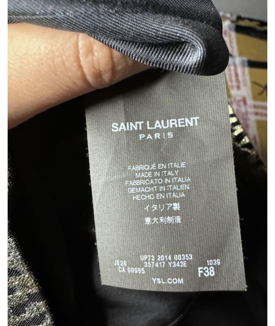 SAINT LAURENT Мульти юбка мини, фото 3