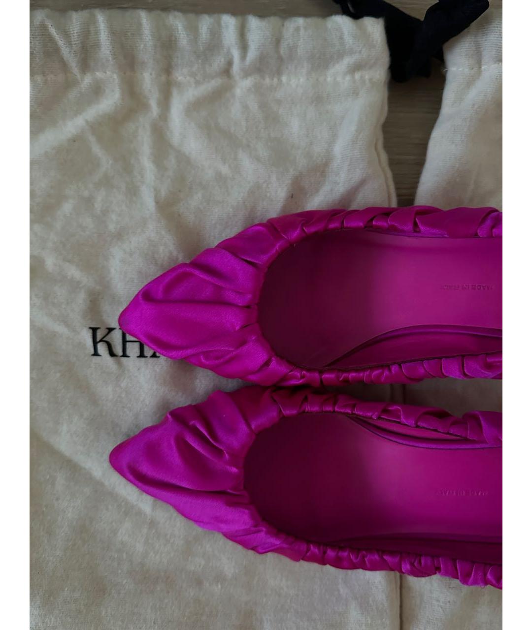 KHAITE Розовые кожаные туфли, фото 5