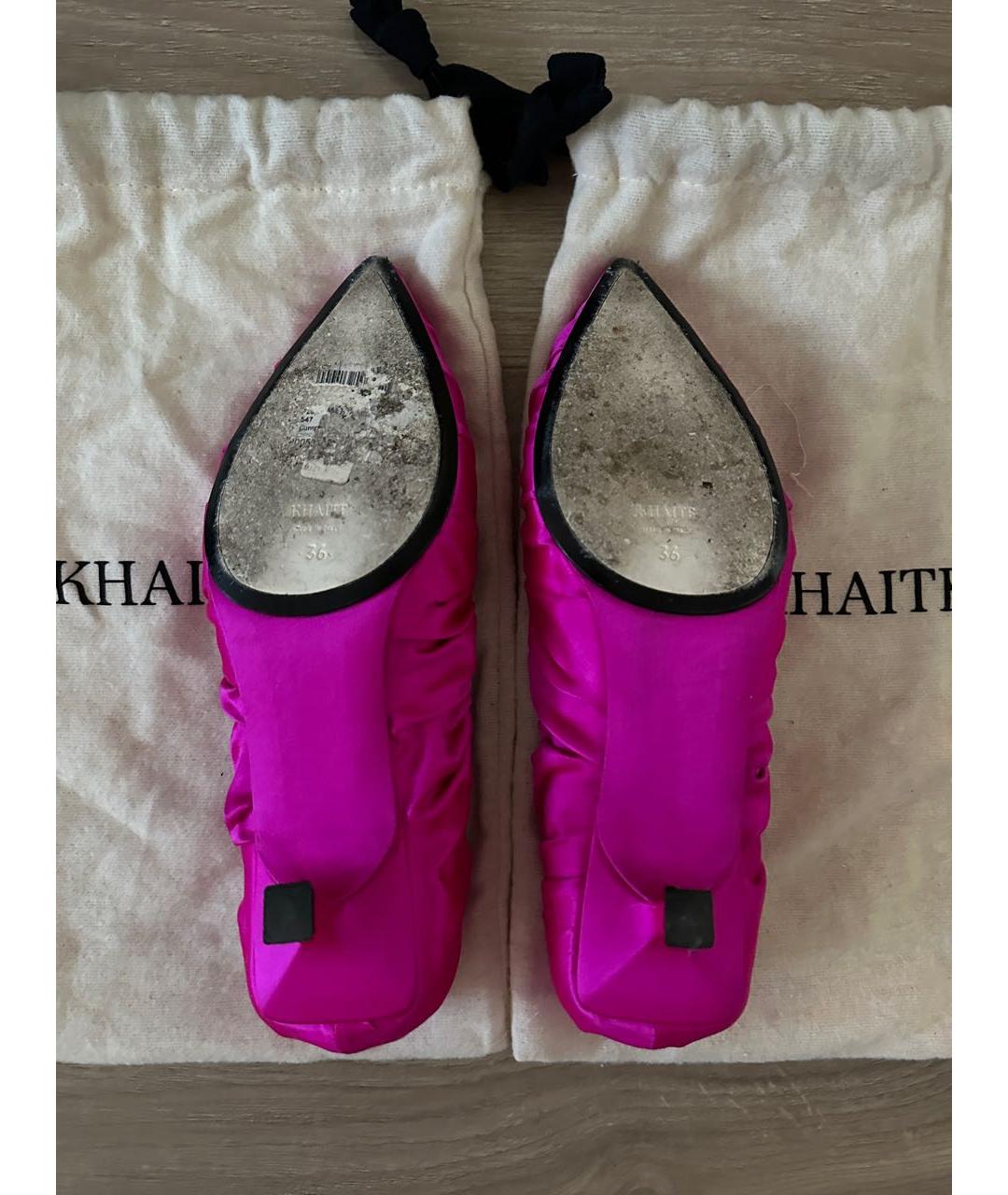 KHAITE Розовые кожаные туфли, фото 4