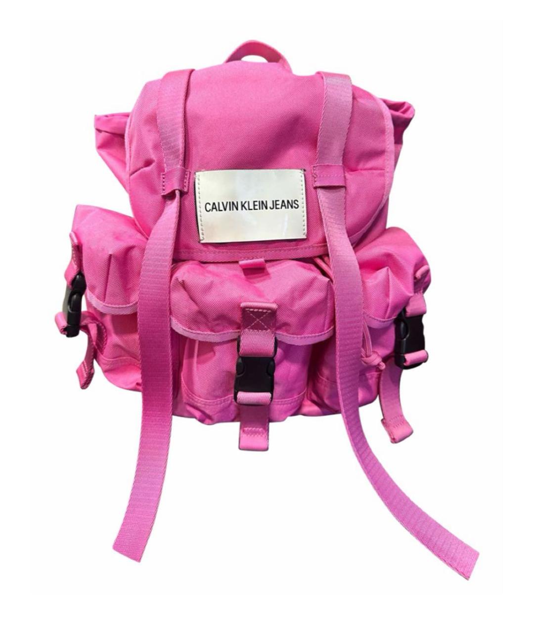 CALVIN KLEIN JEANS Розовый синтетический рюкзак, фото 1
