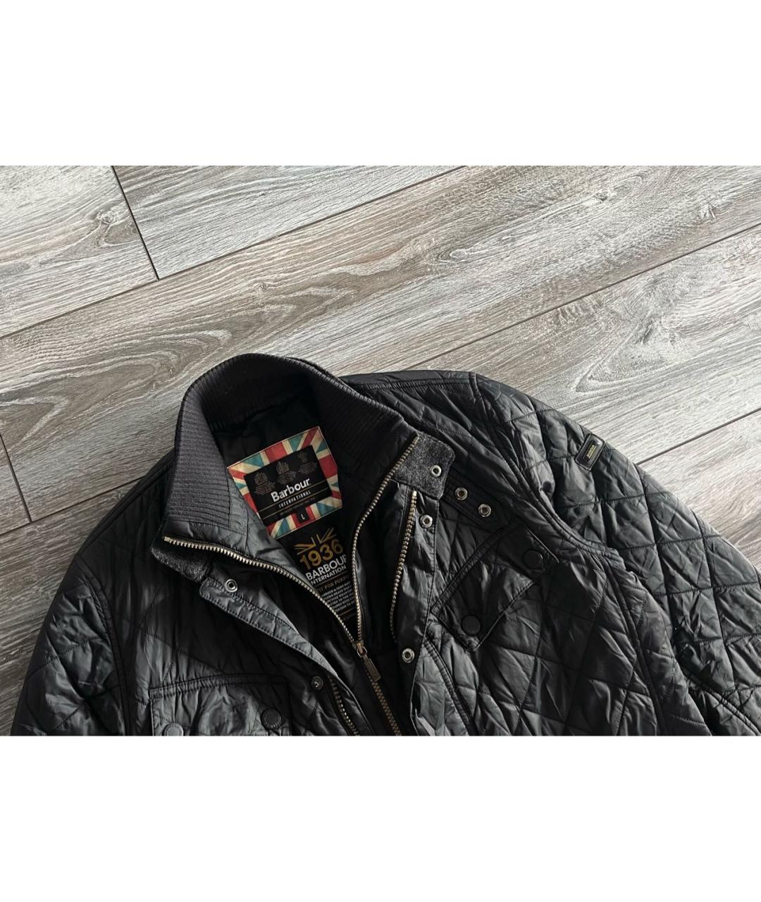 BARBOUR Черная полиэстеровая куртка, фото 2