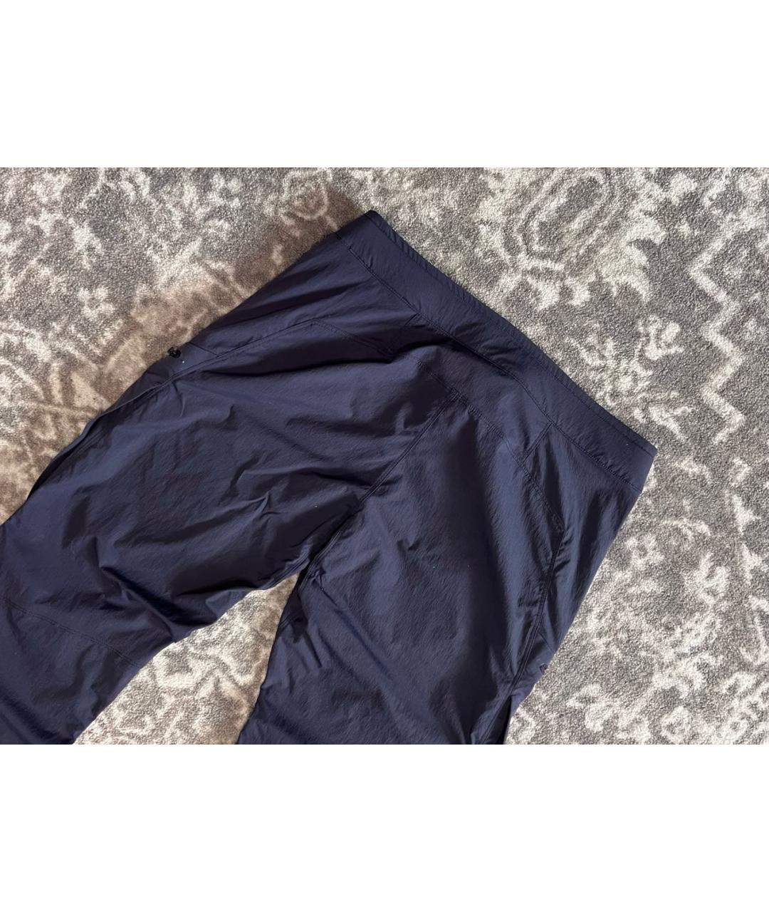ARC'TERYX Темно-синие синтетические прямые брюки, фото 4