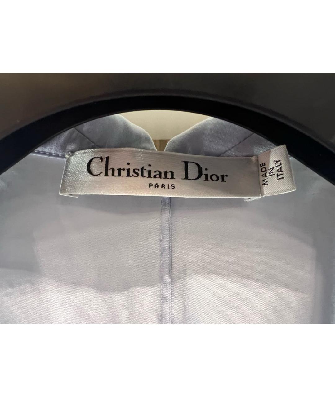 CHRISTIAN DIOR Голубая блузы, фото 3