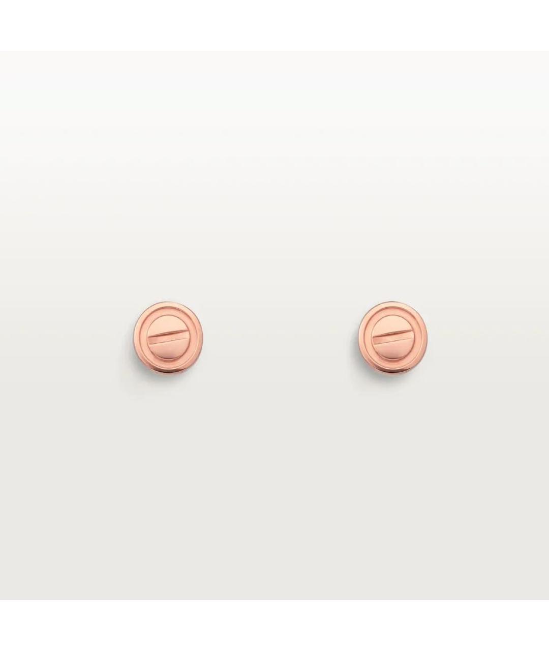 CARTIER Золотые серьги из розового золота, фото 4