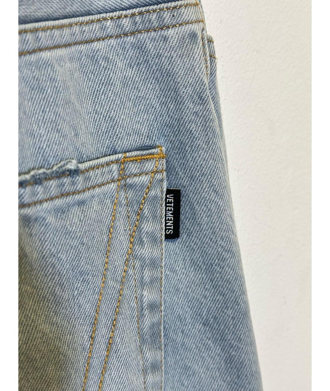 VETEMENTS Голубые джинсы, фото 4