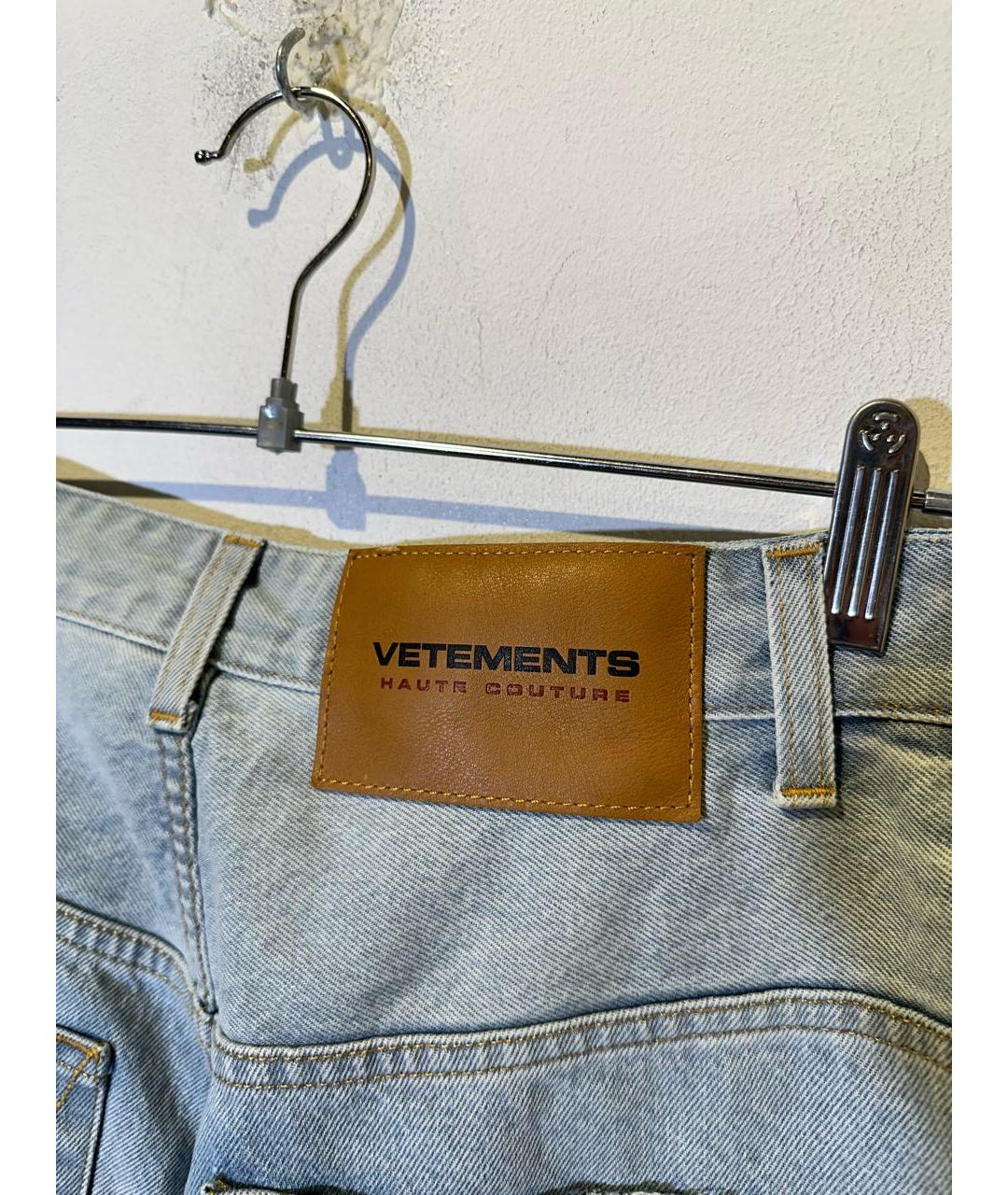 VETEMENTS Голубые джинсы, фото 3