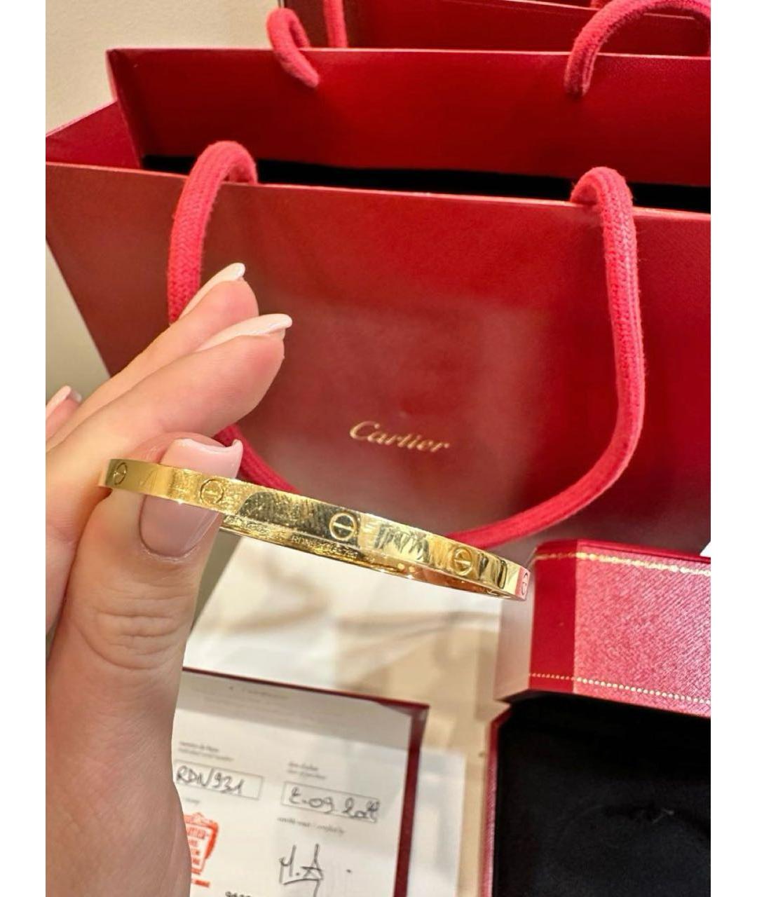 CARTIER Золотой браслет из желтого золота, фото 3