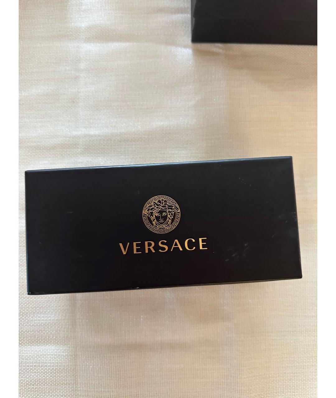 VERSACE Черные пластиковые солнцезащитные очки, фото 5