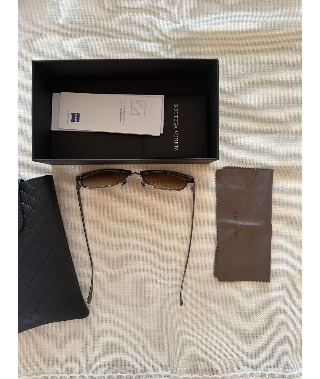 BOTTEGA VENETA Черные пластиковые солнцезащитные очки, фото 3