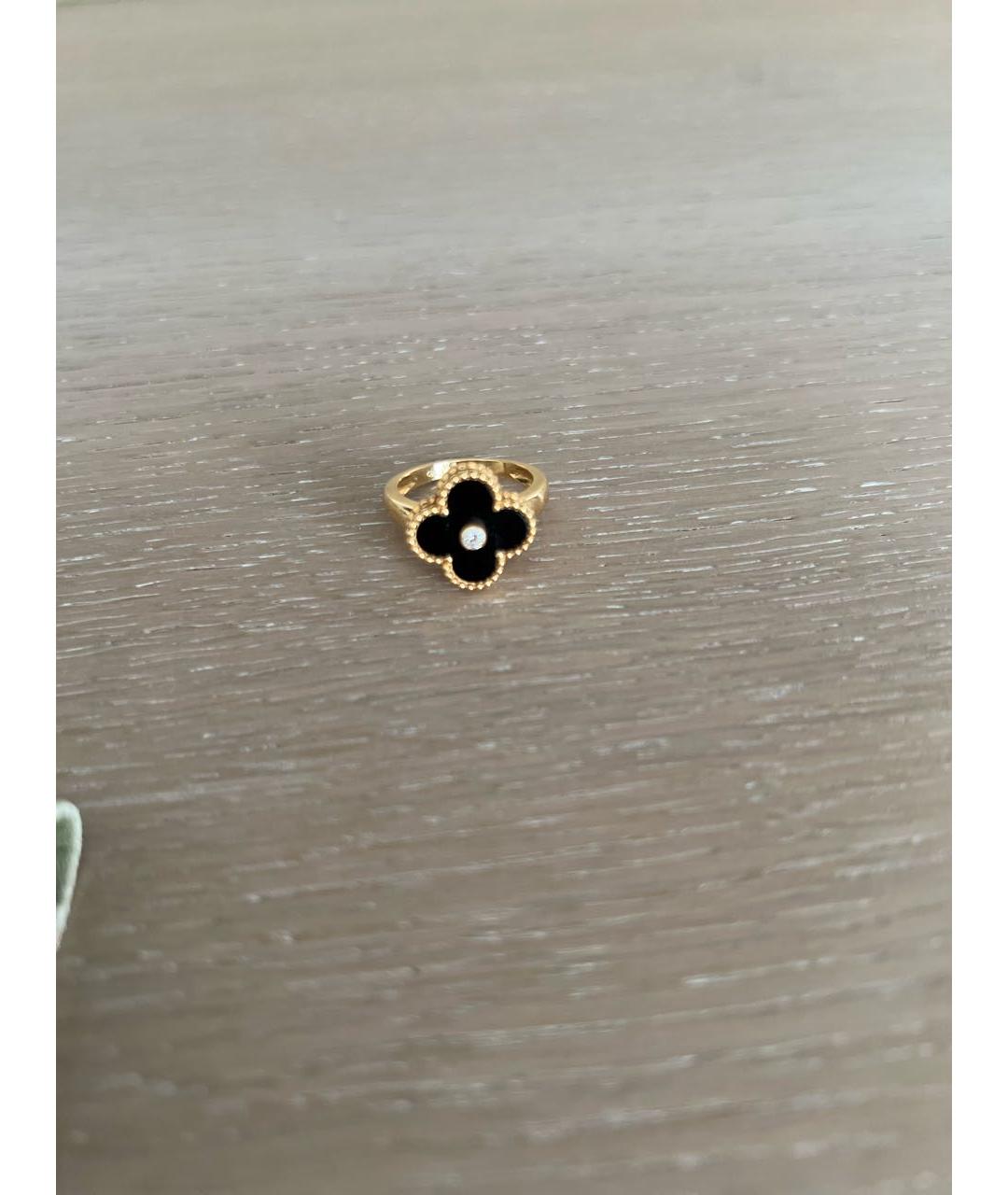 VAN CLEEF & ARPELS Черное кольцо из желтого золота, фото 3