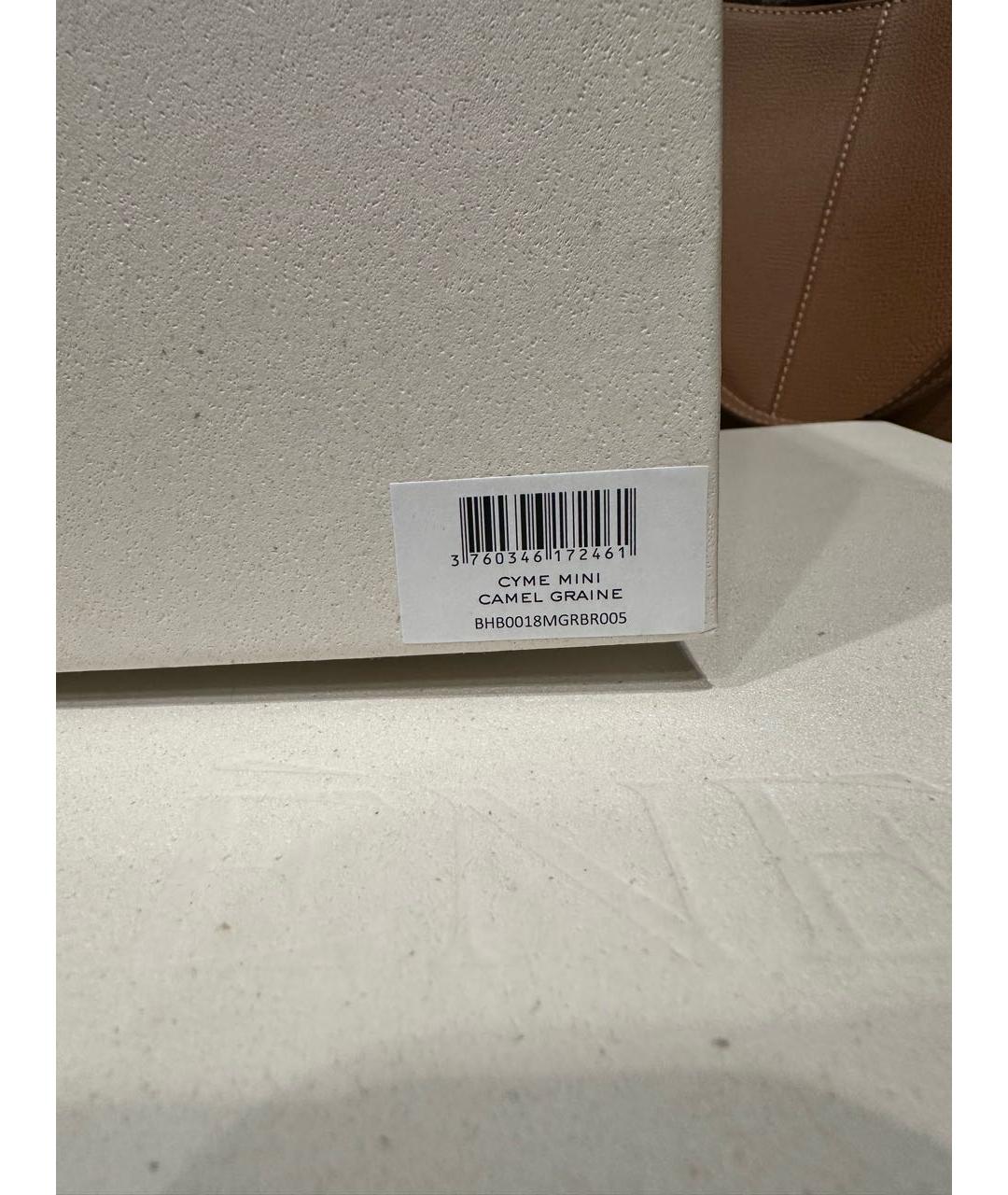 POLENE Коричневая кожаная сумка тоут, фото 8