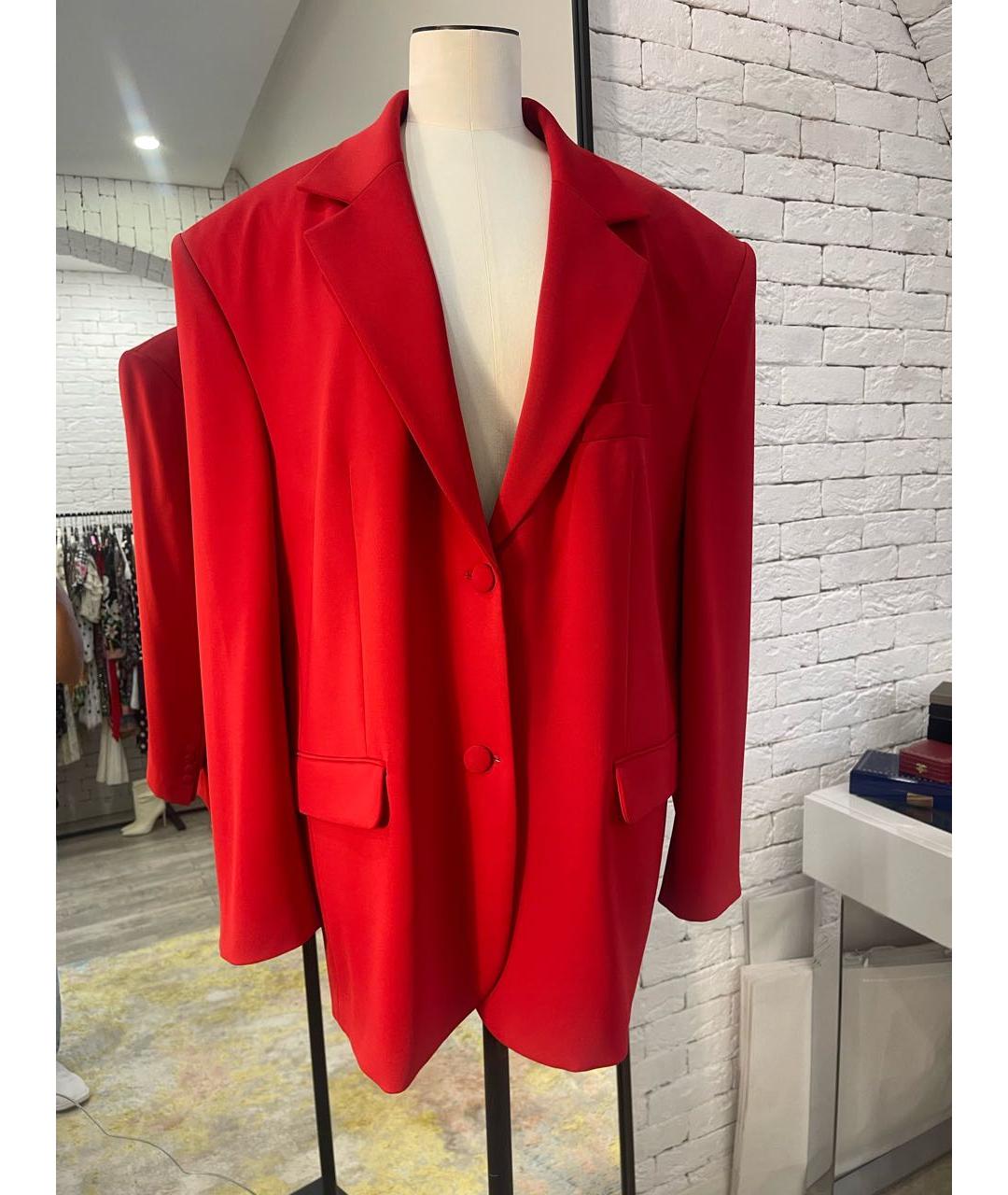 MAGDA BUTRYM Красный вискозный жакет/пиджак, фото 4