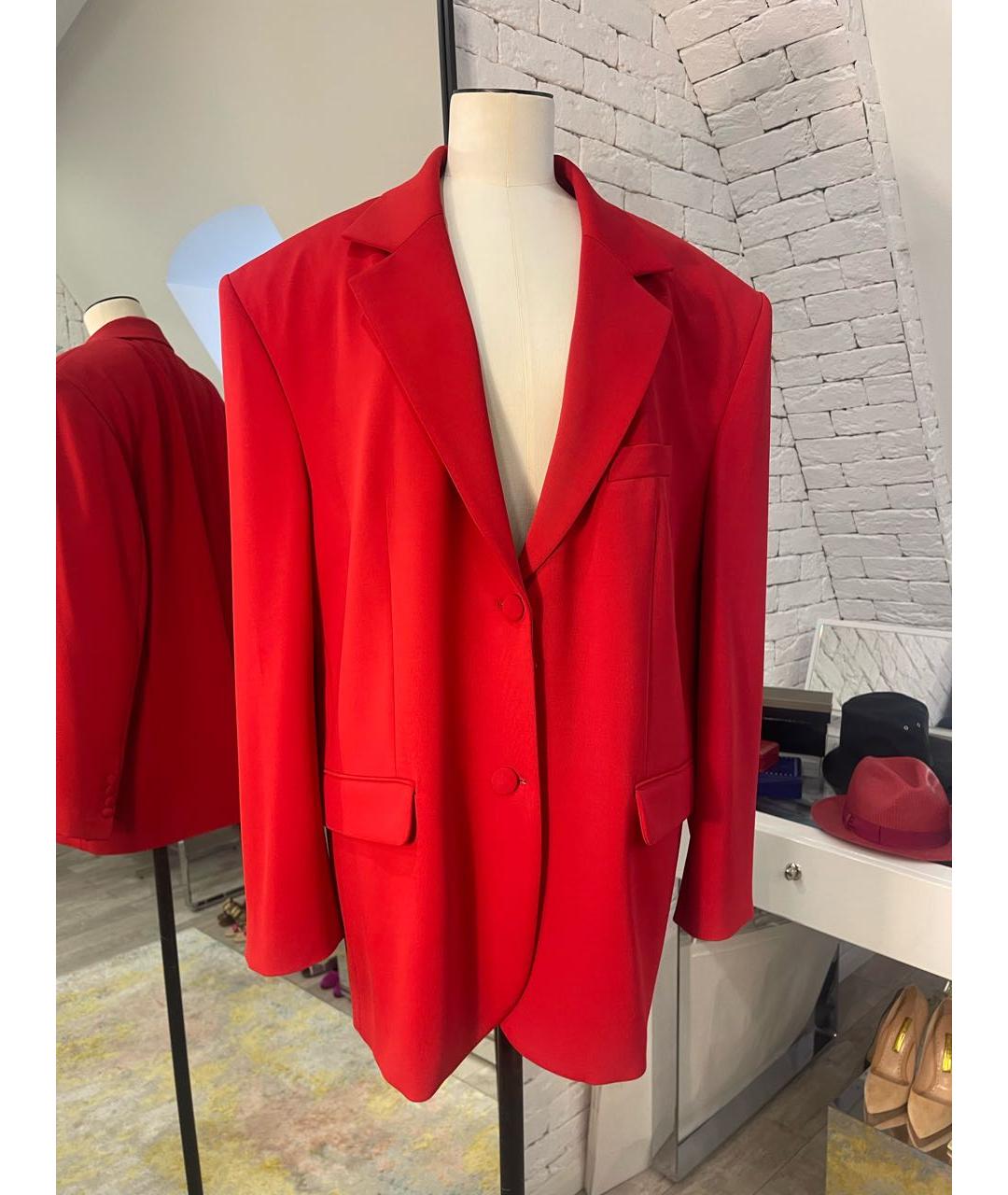 MAGDA BUTRYM Красный вискозный жакет/пиджак, фото 5