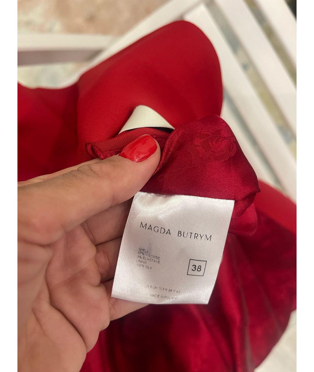 MAGDA BUTRYM Красный вискозный жакет/пиджак, фото 3