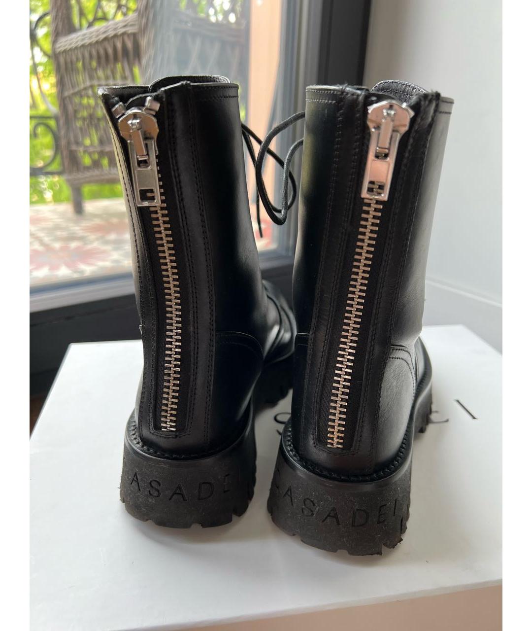 CASADEI Черные кожаные ботинки, фото 4
