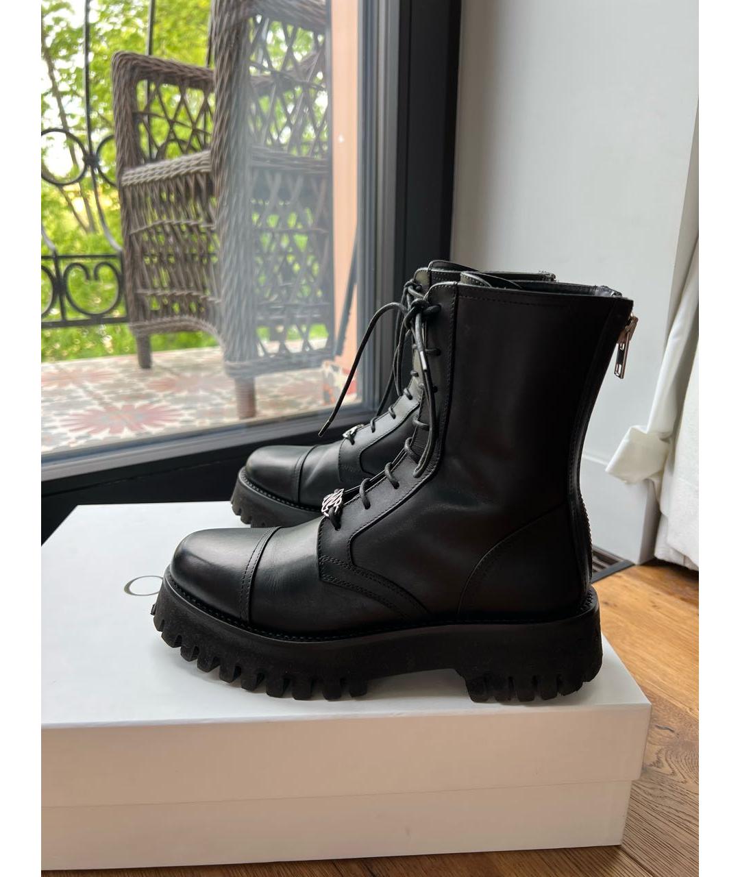 CASADEI Черные кожаные ботинки, фото 9