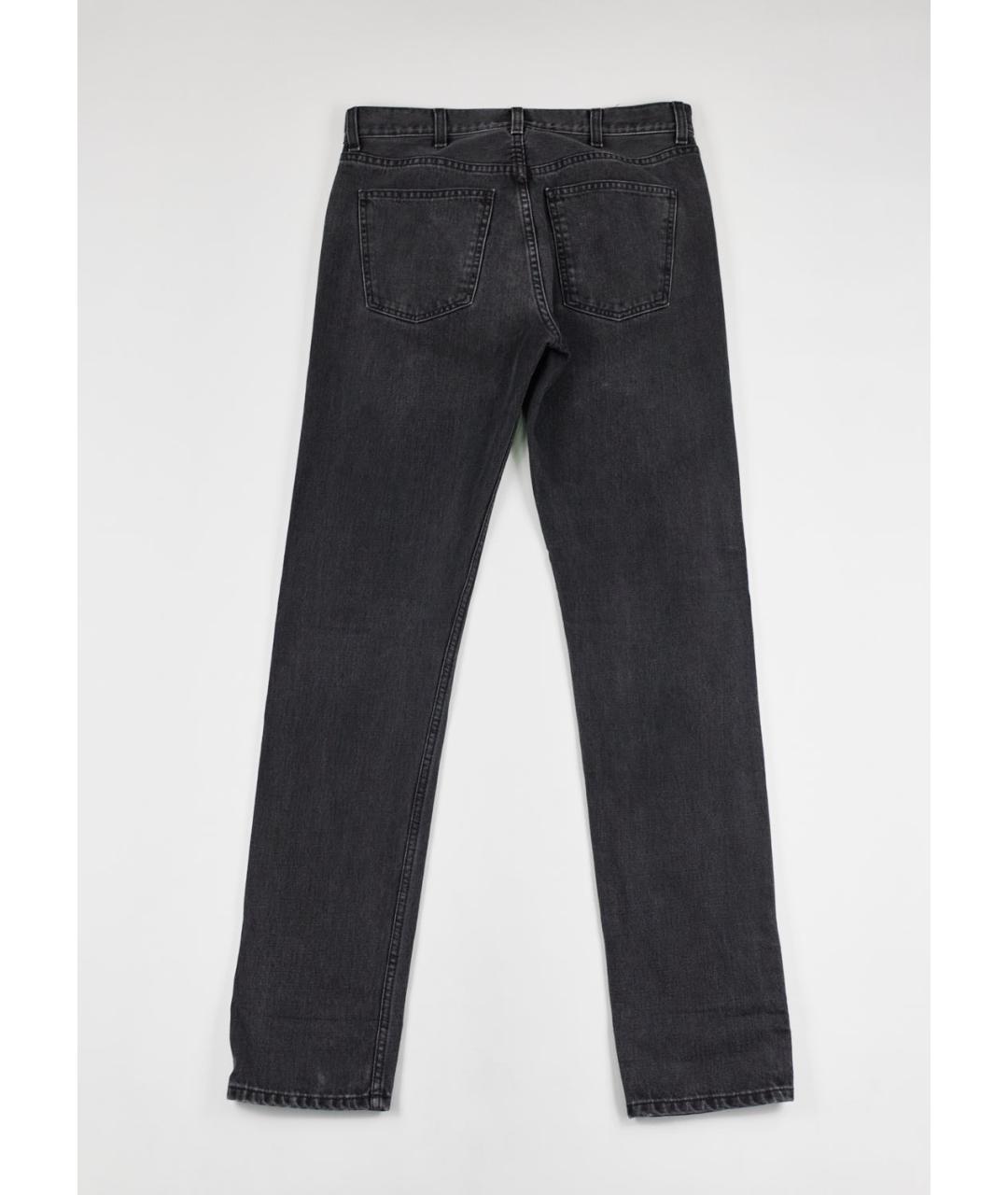 GUCCI Черные хлопковые прямые джинсы, фото 2