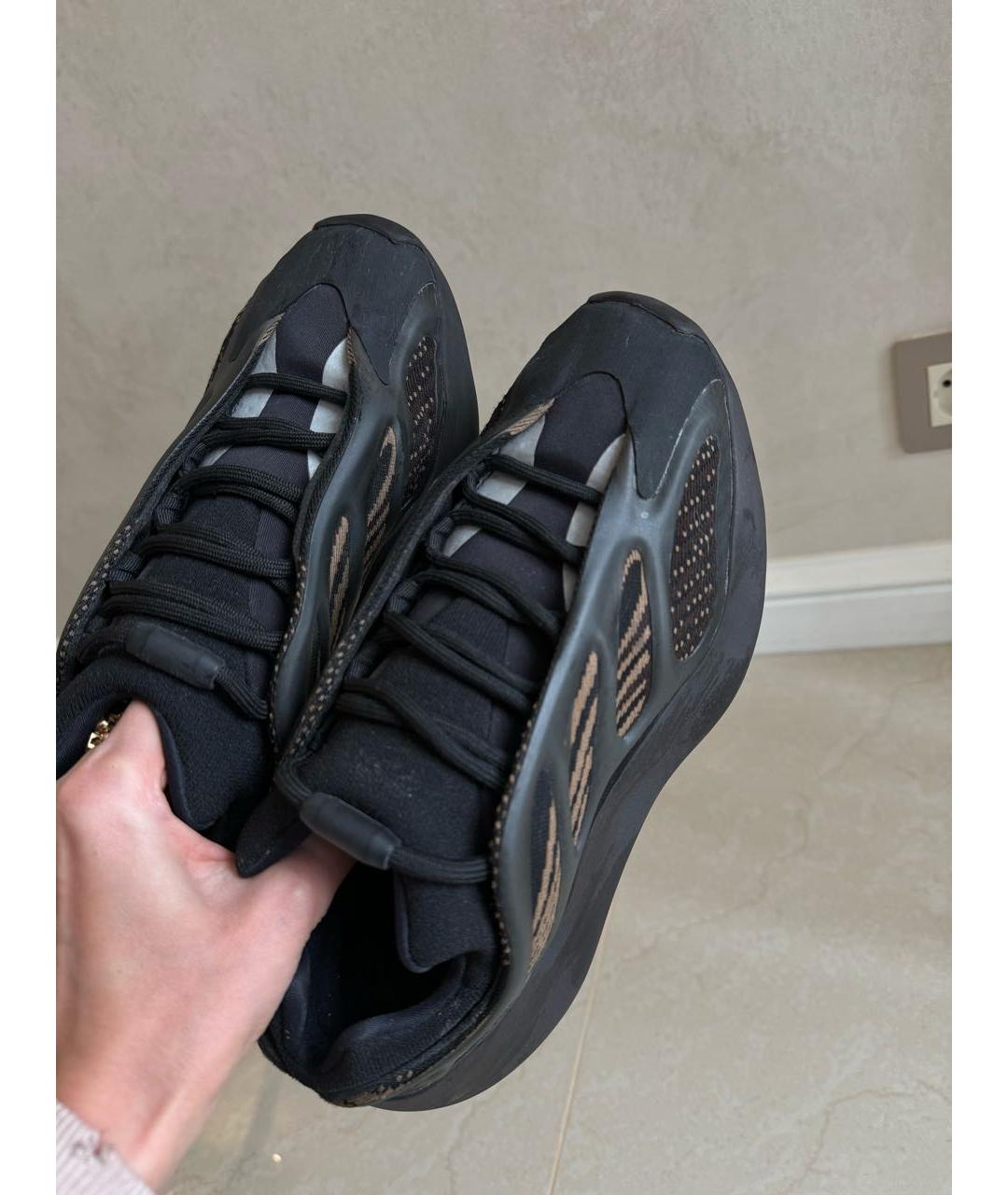 ADIDAS YEEZY Черные текстильные кроссовки, фото 3