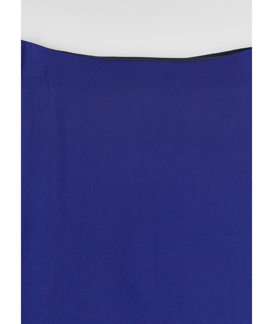 CELINE PRE-OWNED Синяя шелковая юбка миди, фото 4