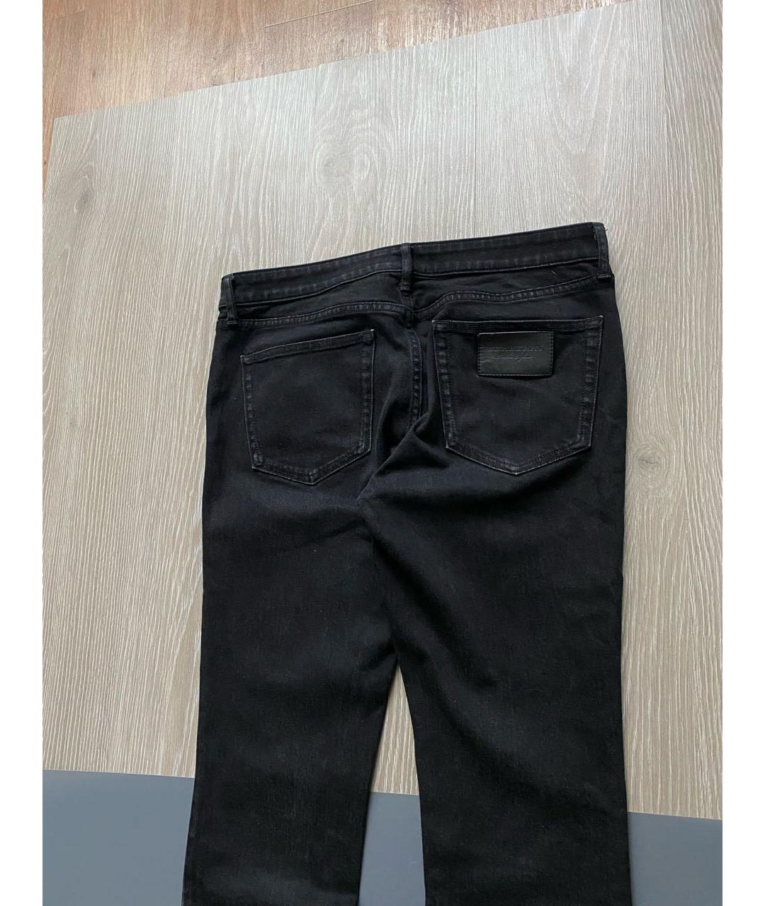 BURBERRY Черные хлопковые джинсы слим, фото 3