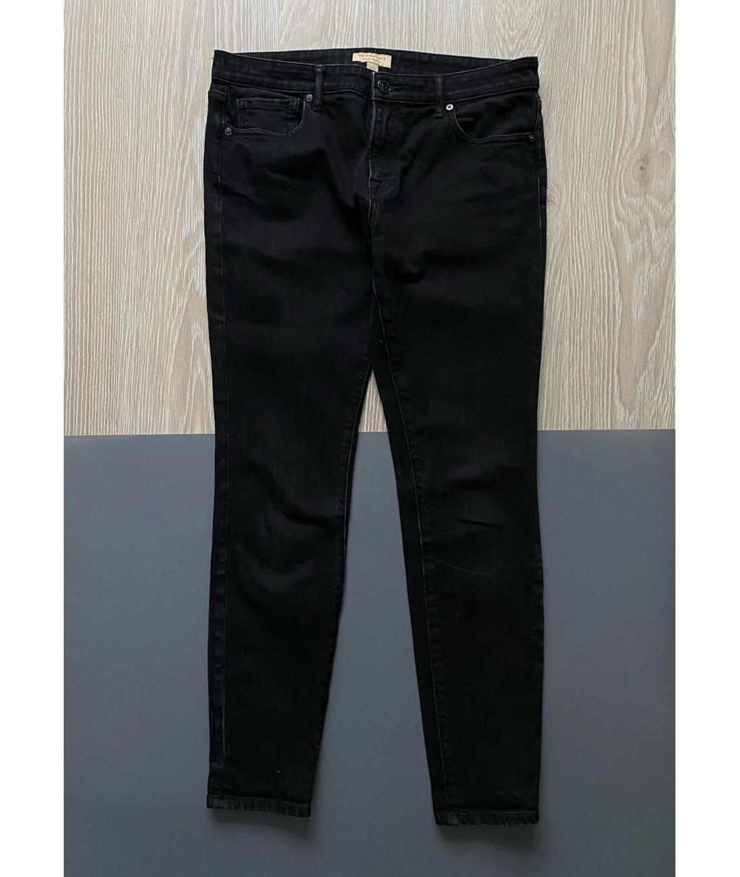 BURBERRY Черные хлопковые джинсы слим, фото 9