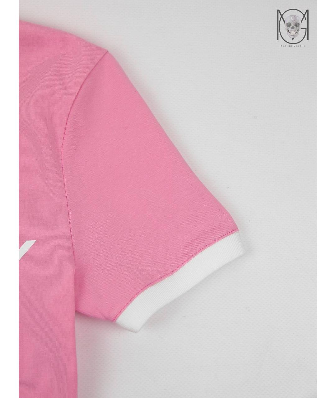 GIVENCHY Розовая хлопковая футболка, фото 6