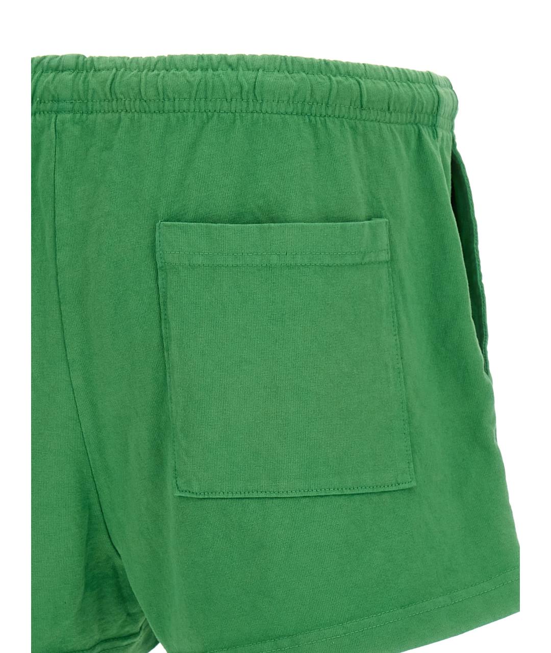 SPORTY AND RICH Зеленые хлопковые шорты, фото 4
