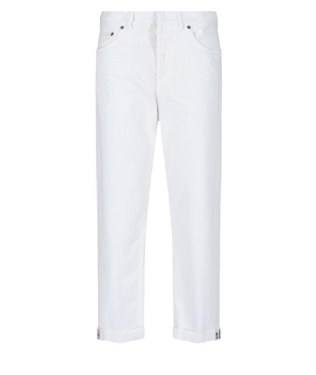 CHRISTIAN DIOR PRE-OWNED Белые хлопковые прямые джинсы, фото 1