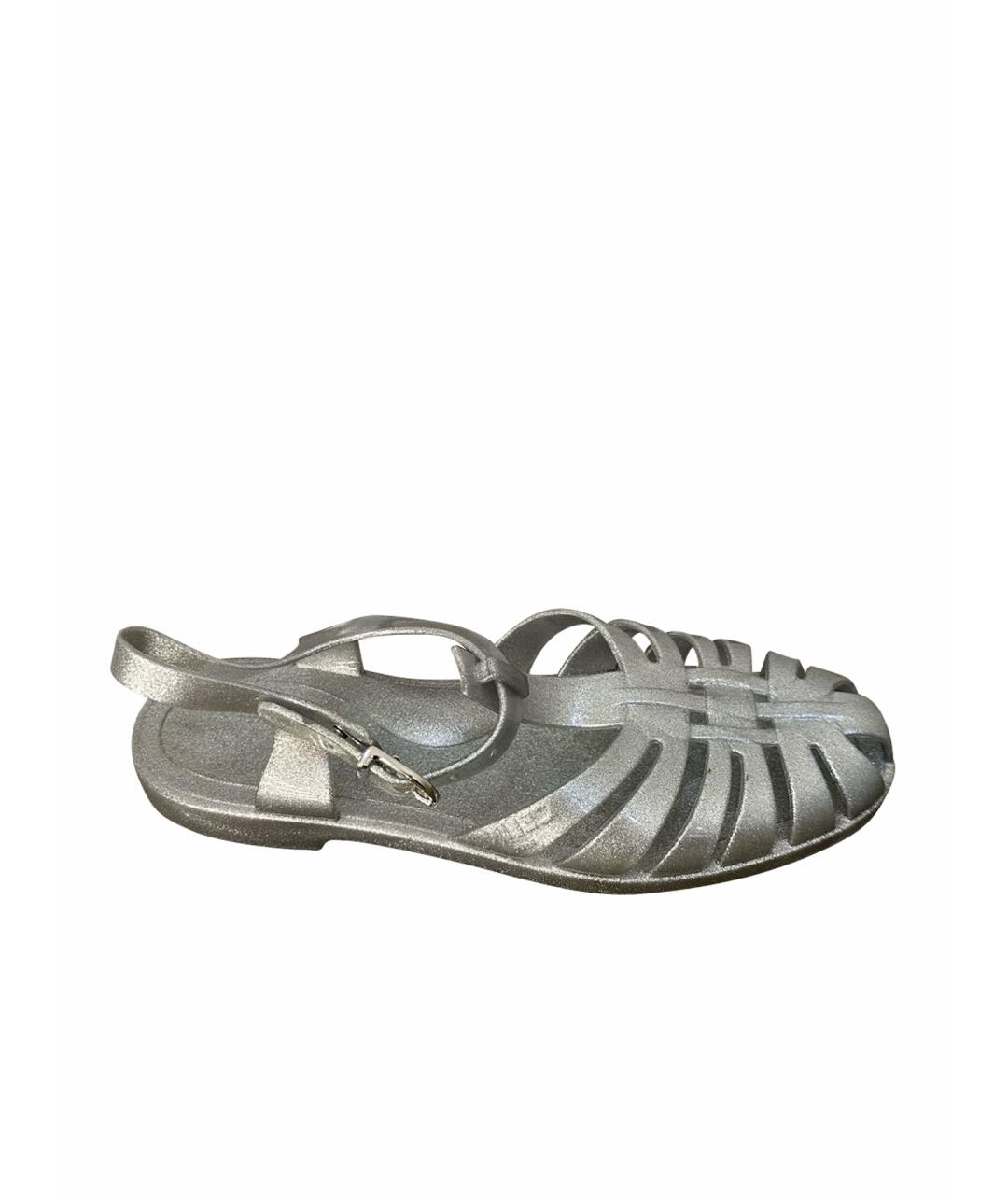 CELINE PRE-OWNED Серебряные резиновые сандалии, фото 1