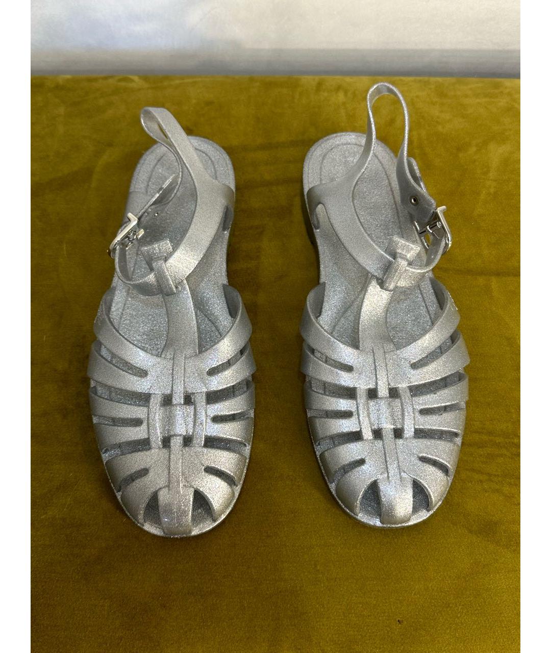 CELINE PRE-OWNED Серебряные резиновые сандалии, фото 2