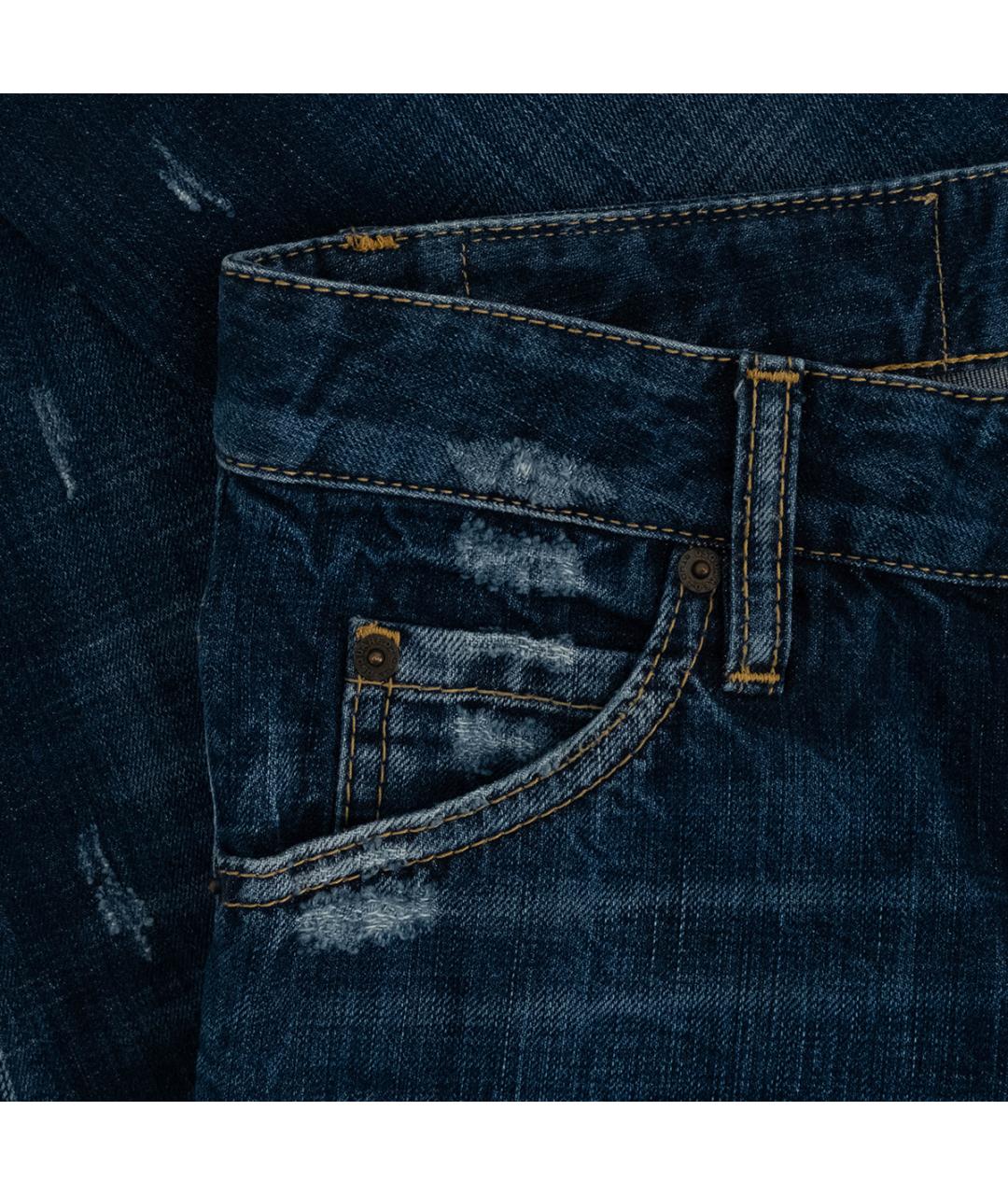 DSQUARED2 Синие хлопковые джинсы слим, фото 5