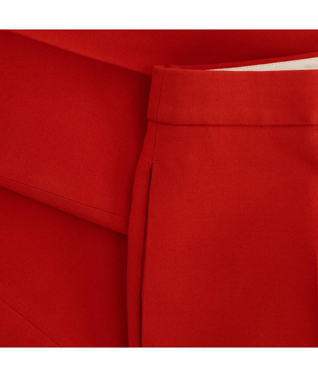 ALEXANDER MCQUEEN Красные шерстяные брюки узкие, фото 5