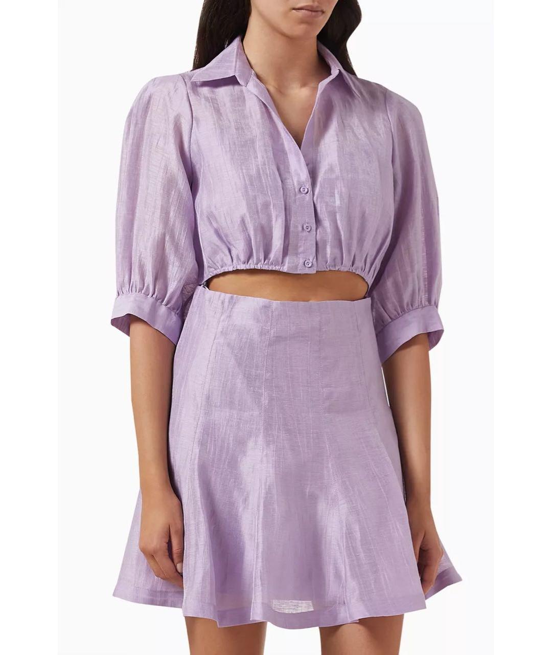 SANDRO Фиолетовое повседневное платье, фото 3