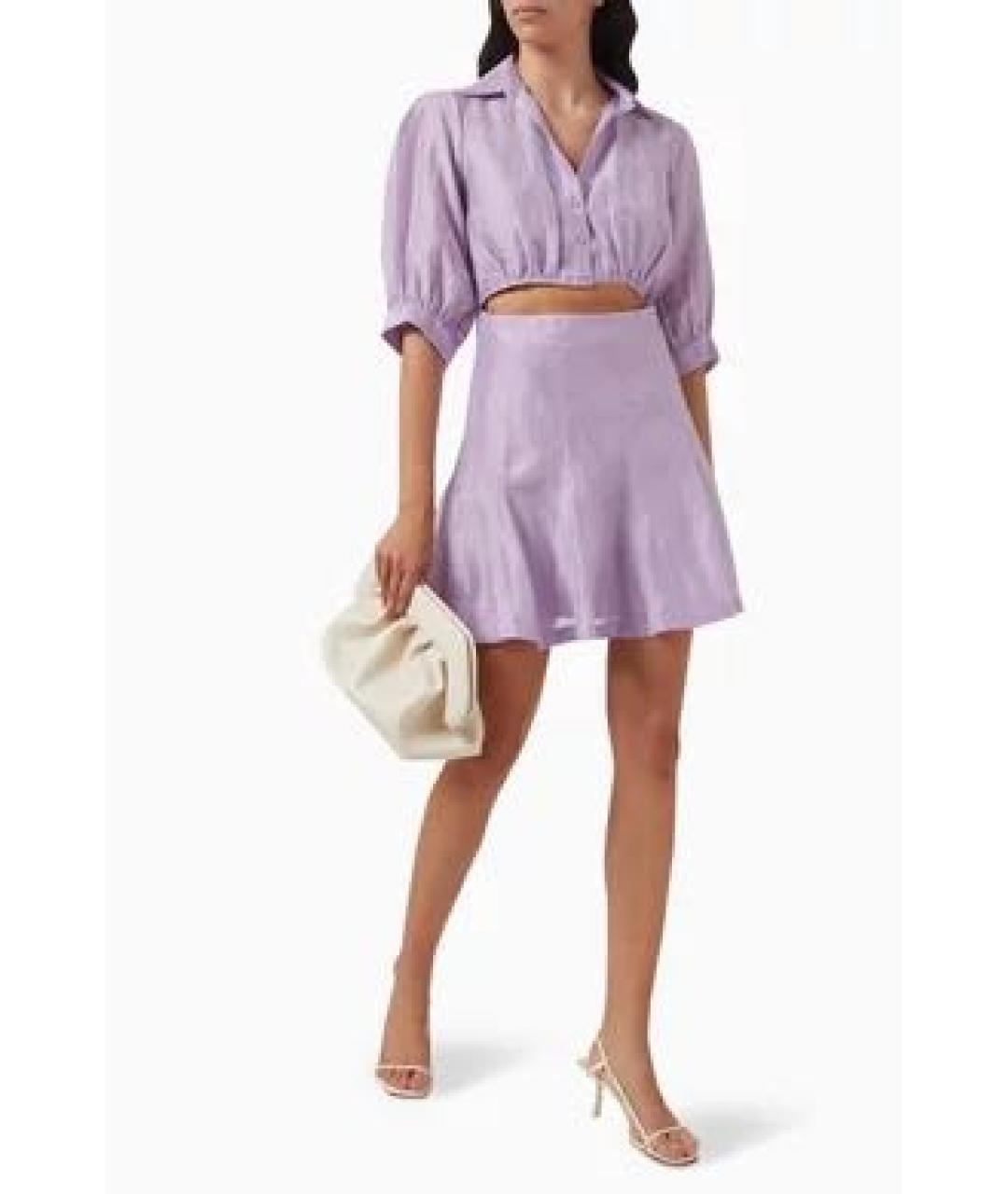 SANDRO Фиолетовое повседневное платье, фото 4