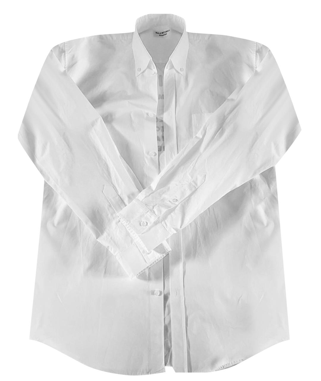 BALENCIAGA Белая хлопковая рубашка, фото 1