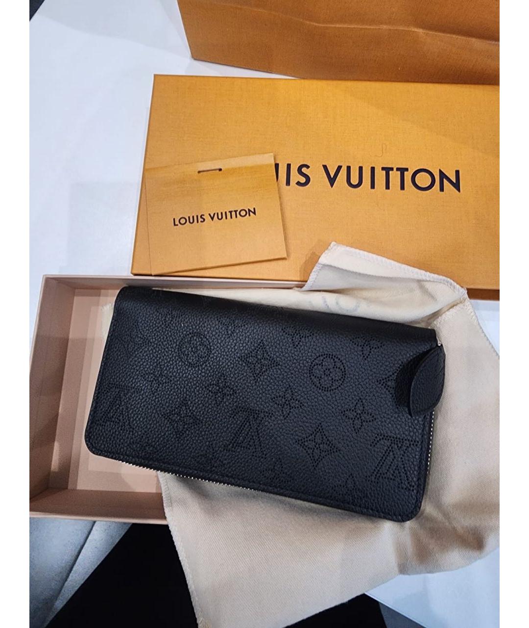 LOUIS VUITTON PRE-OWNED Черный кожаный кошелек, фото 6