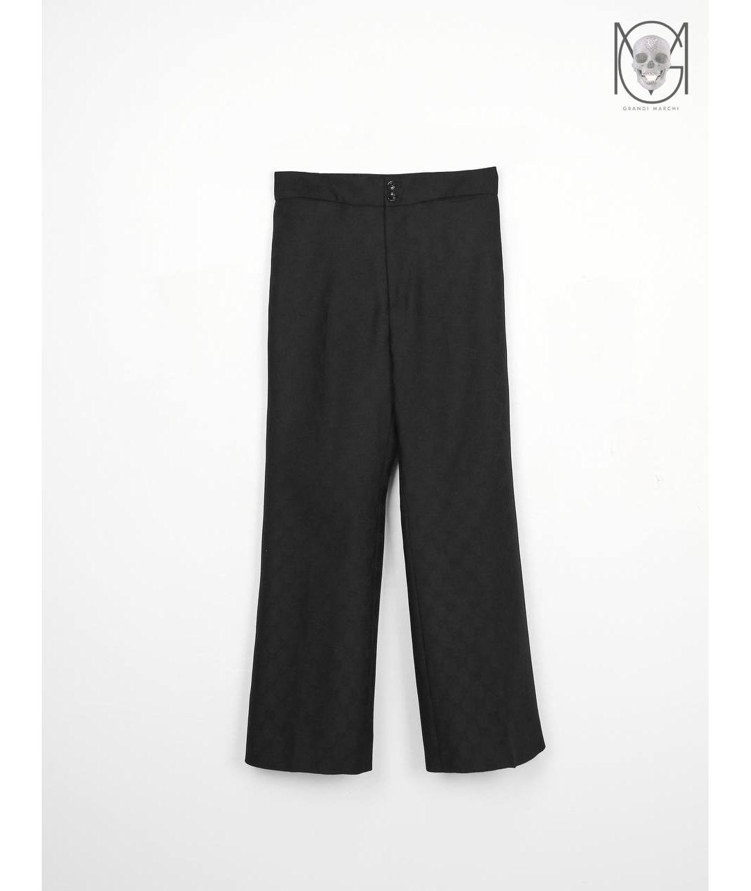 GUCCI Черные шерстяные брюки узкие, фото 8