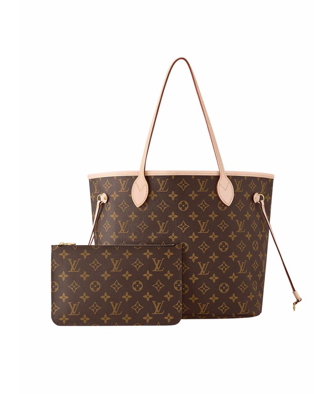 LOUIS VUITTON PRE-OWNED Коричневая сумка тоут, фото 1