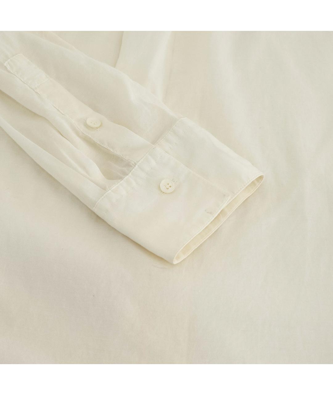 LORO PIANA Белая хлопковая блузы, фото 5