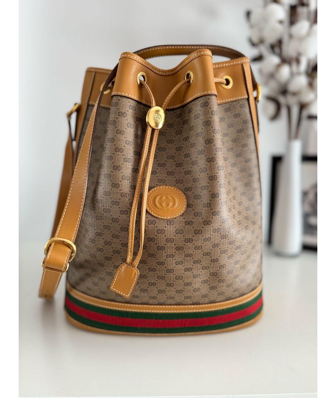 GUCCI Коричневая сумка тоут, фото 3